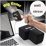 Daity Big Enter Button Multifunction Enter Taste Pillow with Data Input Keys USB Anti-Stress Pillow Nap Pillow for Office, Home and Business Travel