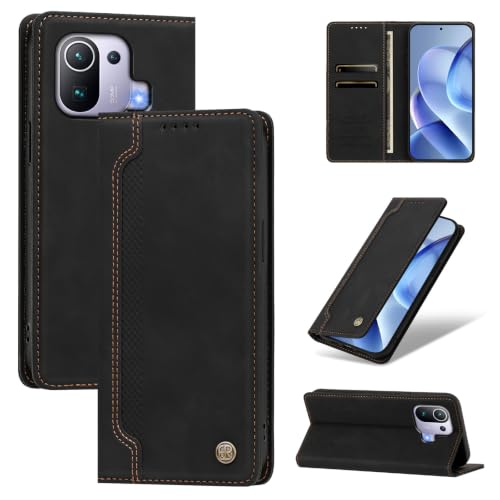 Jiajihua Phone Case Compatible with Xiaomi Mi 11 Pro Black