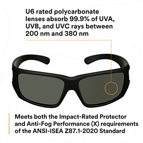 Image of Maxim 3M Elite 1000 Series, MXE1002SGAF-BLK, Black Frame, Scotchgard Anti-Fog Coating, Gray AF-AS Lens