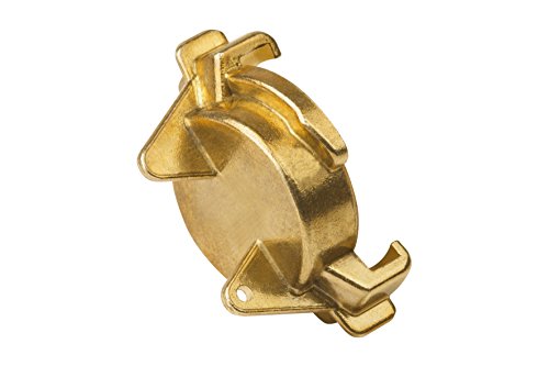 Meister Tapa ciega de Acoplamiento rápido para Piezas de Manguera y Rosca, latón, Apto para Agua Potable, Calidad comprobada, Acoplamiento Ciego, Tapa de Cierre, Tapa Final, 4,3 x 6,00 x 3,3 cm