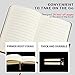 Animusphere 2Pack Pocket Notebook Small Notebook Journal Notebook 4 inches x 5.7 inches 200 Pages Leather Cover With Pen Holder Page Marker Ribbons(Black)