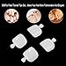 YIMART 500Pcs Fake Toenail Tips Set Nail Art Toe Decoration Full Cover False Toe Nail Tips for DIY Salon Foot Manicure Sticker Tools (White)