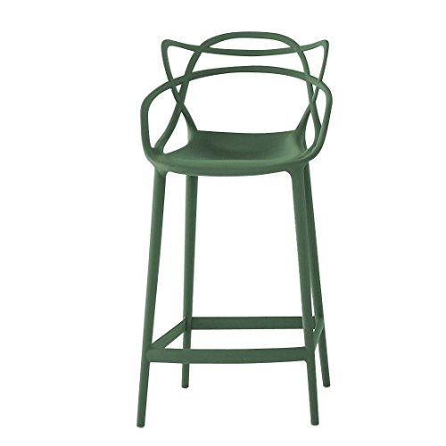Masters - Tabouret de bar 99cm vert sauge/mat