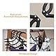 NICEDACK Premium Reisebügel Tragbare Klapp Kleiderbügel Super Bearing Collapsible Hanger Faltbare Kleidertrockner für Reisen, drinnen und draußen (12 Stück, Schwarz)