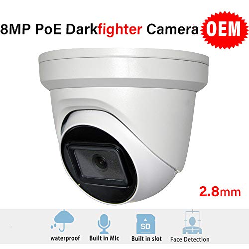8mp Exir Turret IP Poe Security Camera Outdoor OEM DS-2CD2385G1-I 2.8mm Low Illumination
