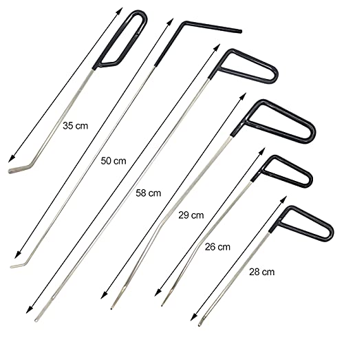MENQANG Outil Débosselage sans Peinture,Une variété d'outils de kit pour la Réparation de Bosses de Voiture Conviennent à Toutes Sortes de Bosses