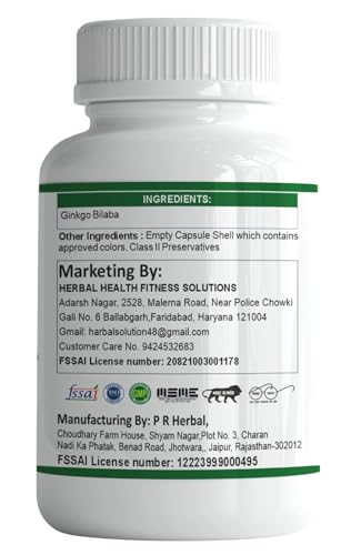 Fitness Prime Ginkgo Biloba 800 mg, 60 Veg Capsules — Ginkgo Biloba Supplements - image 5