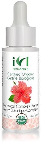 Botanical Complex Serum 30ml - 100% USDA Certified Organic Skincare for Sensitive, Couperose-prone, Aging Skin with Hibiscus, Sea Buckthorn, Rosehip, Aloe Vera Extracts, Non-GMO, Vegan, No-Glycerine