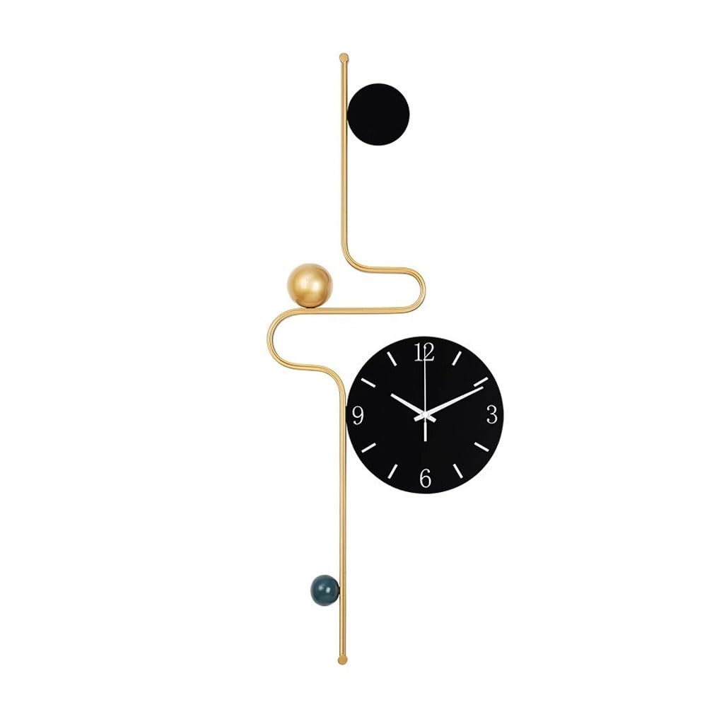 EINES Silent Decorative Wall Clock Clock Wall Clock Living Room Creative Decoration Clock Modern Atmosphere Stylish Simple Decoration Easy to Read