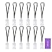 12 pack (dozen) Lanyards with Oval Hook and Transparent Badge Holders - Both Sides of the badge can be used for Identification. with Safe Flight Retail Pack