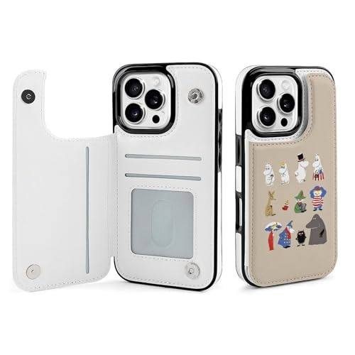For ���[�~�� �Ή� iPhone 16pro max �X�}�[�g�t�H���P�[�X �蒠�^ ����PU���U�[ ���u���X�^���h�@�\�t�� �J�[�h�X���b�g �X�g���b�v�t�� ���z�^ �}�j���A���� �J�[�h���[ ��G�肪�悢 �_�u���{���h���C�z�� MK-35F