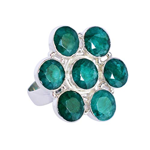 Bague argent 925 corindon émeraude fini les bijoux ternes et fragiles