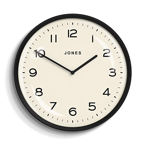 Jones Clocks® Moonlight orologio da parete (Nero)