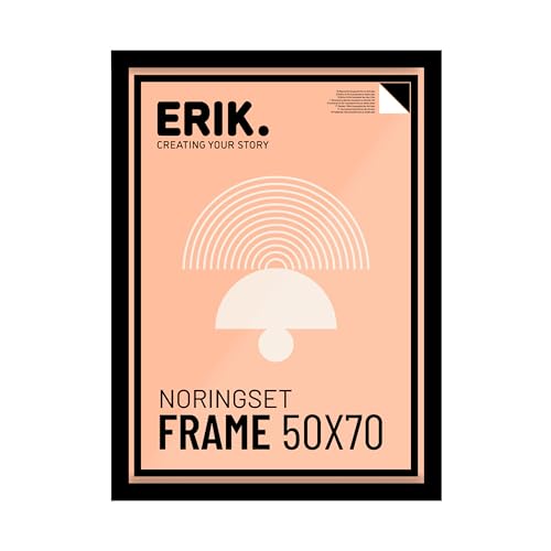 Grupo Erik - Cadre 50x70 Noir en Bois MDF | Affiche, Poster, Tableau