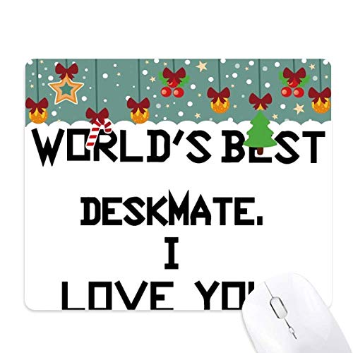 Tapis de souris en caoutchouc antidérapant World Best Deskmate haute précision