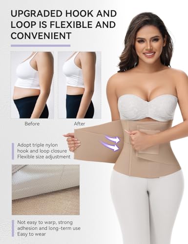 SHAPSHE Waist Trainer for Women Working out Cincher Body Shaper Tummy Control Waist Trimmer Belt Segmented Postpartum Band4