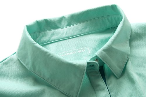 Salomon Women's Champex Polo Tee, Celadon, X-Large #TOP3