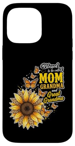 Blessed To Be Called Mom And Grandma �Ђ܂�� �q���E �}�} �X�}�z�P�[�X iPhone 14 Pro Max �p