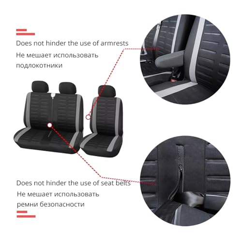 Couvre siège bleu lavable et élastique pour utilitaire Sprinter Vito
