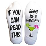 DESIGNS BY KARY Bring Me a Margarita Socks – Funny Drink Lover Gift for Men & Women | Novelty Margarita Crew Socks – Margarita Lovers Party Socks