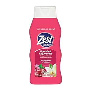 Zest Body Wash – Infused with Wild Cherry and Vanilla – Hydrating Body Soap – Suitable for All Skin Types – Wild Cherry and Vanilla – 20 oz