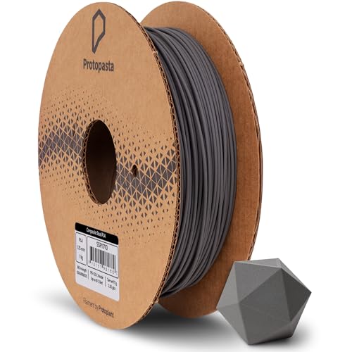 Protopasta Stainless Steel Filled PLA 3D Printer Filament | ProtoPlant Metal-Filled PLA Plastic Printer Filament with 60