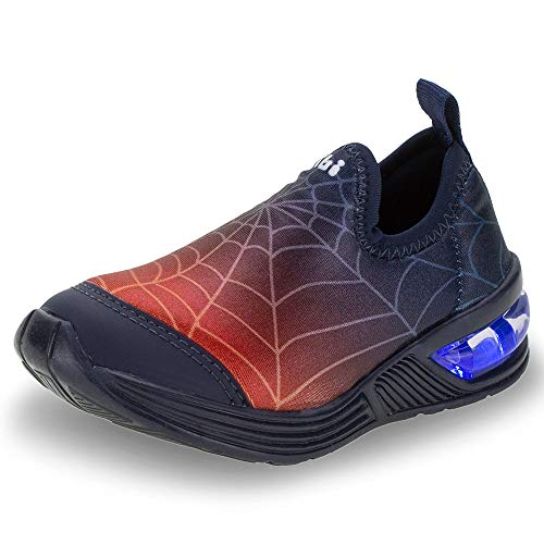 Tênis Infantil Menino Bibi De Luz Space Wave Estampa de Aranha-26