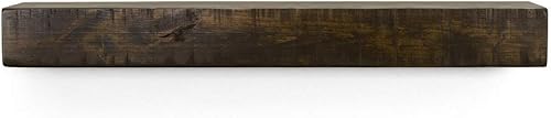 Dogberry Collections Estante rústico Mantel, chocolate oscuro, 72 (mfarm7205dkch)