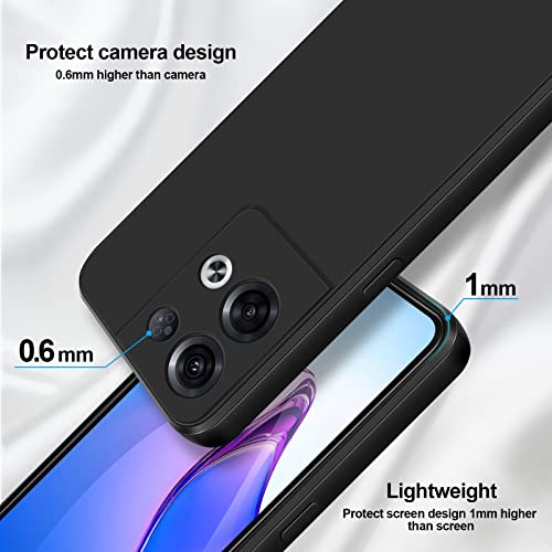 GiiYoon Case Compatible with OPPO Reno8 Pro, Silky-Soft Touch Full-Body Protective Phone Silicone Case - Image 3