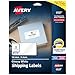 Avery Glossy White Address Labels for Laser Printers, 2" x 4", 100 Labels, (6527)