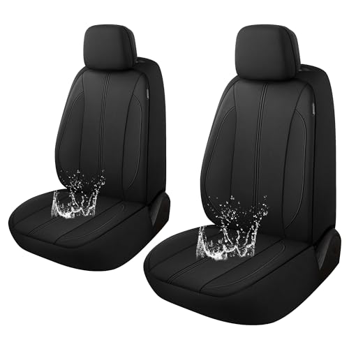 YGL Car Seat Covers for Front Seats,Waterproof Seat Covers for Cars,Durable Neoprene Car Seat Protectors,Interior Covers for Cars,Sedan Van Truck SUV(Black) by YGL - Used condition - US$10.03