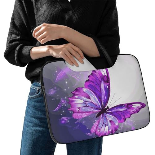 Bolso Bandolera Impermeable para Laptop 17 Pulgadas Morado miniatura 7