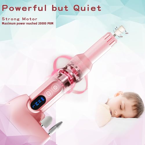 Pinkiou Lima Eléctrica de Uñas Recargable Inalámbrica miniatura 3
