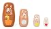 Produktbild Small Foot Matrjoschka Bärenfiguren aus Holz, Motorikspiel für Kinder ab 3 Jahren, in 4 verschiedenen Größen, 10621