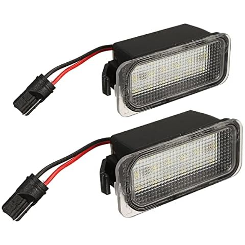 Aiyomi License Number Plate Light LED Rear Number Plate Light Lamps For Ford Focus Fiesta Mondeo C-Max S-MAX Jaguar XJ XF 6000K Xenon White 2Pcs Cover