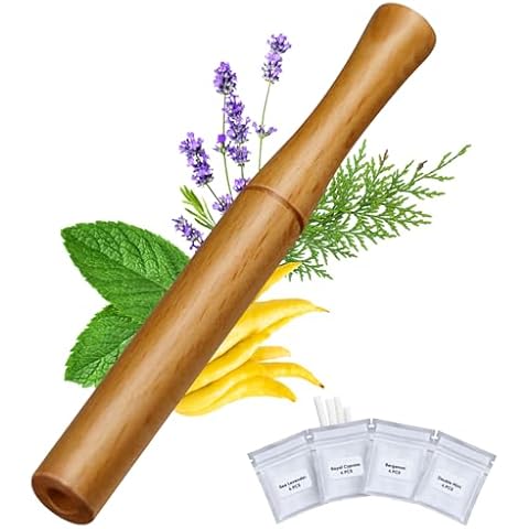 Quit Smoking Inhaler,Essential Oil Inhaler,Portable Smokeless Inhalers,Wooden Vaporless Inhaler,Mini Travel Essentials, Gifts for Men Who Have Everything,Gifts for Women-5 Cover