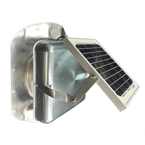 Solar Mega SideBlaster Adjustable Solar Vent & Fan, Galvanized
