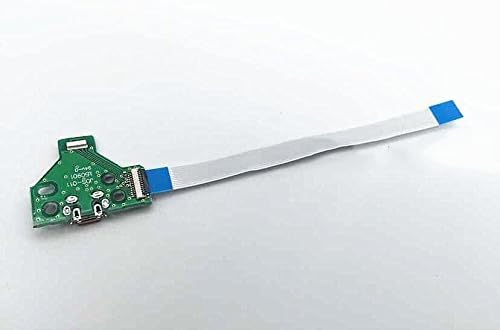 Vivi Audio® USB Charging Port Socket Board And 12 Pin Power Switch Ribbon Cable for Sony PS4 Version 2 Controller PlayStation 4 Dualshock 4