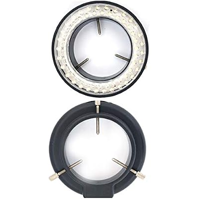 FainWan Digital Microscope Accessories 60 LED Adjustable Ring Light Illuminator Lamp for Stereo Zoom Microscope