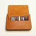 MIVLXLX Leather 12 Fountain Pen/Pencil Tray Case Organizer, Fashion Design, Handmade, Magnetic Closure with Drawer, Christmas Gift for Man/Woman/Office, 12 Slots(brown)