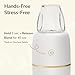 Kwiplee Bubble Blender, Baby Food Maker & Puree Blender with 2 Borosilicate Glass Cups, Compact Baby Bullet for Smoothies, Hands-Free One-Touch, 200W Motor, Cream