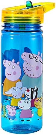 Peppa Pig 580ml Water Bottle for Kids School Drinks Bottle Made of Durable Tritan Reusable BPA Free