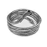 Bendable Snake Bracelet Necklace for Women,Punk Flexible Snake Choker Snake Arm Cuff Snake Armlet Ar