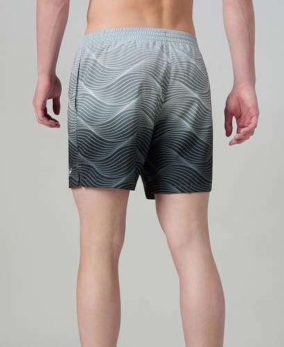 Image of Speedo Men's 4 Way Flex Essential Printed Watershorts with Side Pockets | Water Repellent | Internal Drawcord | Wide Waistband Swimming Trunks