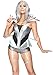 Leg Avenue Womens Space Cadet Costume, LARGE, Silver