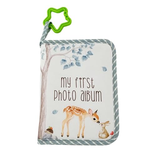 Premier - Álbum de fotos para libro de fotos de recuerdo de tela suave, álbum de fotos infantil con libro de regalo para niña y niño, nuevos padres y amigos