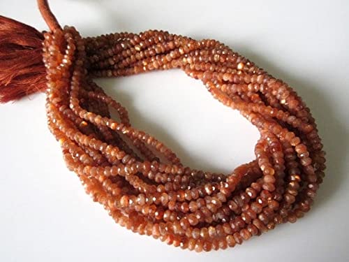 Sunstone beads rondelles de 4mm pour créer vos propres bracelets d'été bohèmes