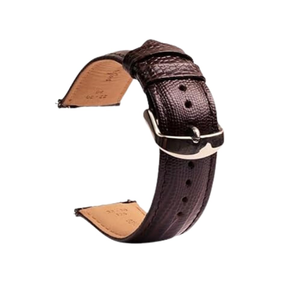 Bharat Origins Quick Release Watch Band 22mm 20mm 18mm, Matt Brown Leather Watch Bands for Samsung Galaxy Watch 5/4/3 | Huawei Watch | Fossil Watch | Amazfit Watch | Oneplus Watch (B0D2L872F2) Amazon Price History, Amazon Price Tracker