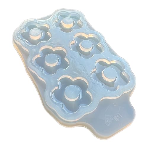 Moules en silicone pour travailler avec de la résine époxy et UV. 25mm. Forme petite fleur.