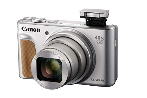 Image of Canon PowerShot SX740 HS Camera with 40x Optical Zoom and 20.3 Megapixel CMOS Sensor (International Model, Silver)